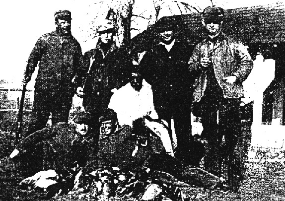 First day's bag out at Charlie Metz's ranch - 1912.